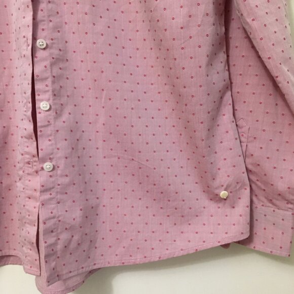 Olsen Europe Micro Polka Dot Cotton Blend Dress Shirt - Picture 5 of 16